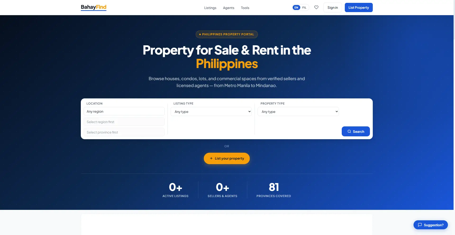 BahayFind – Philippine property listing platform